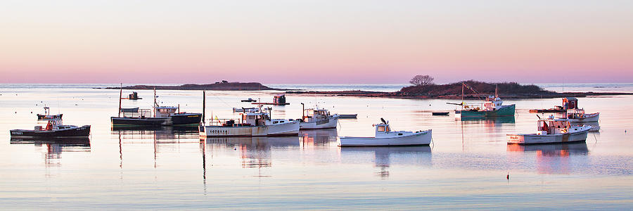 Cape Porpoise Harbor Panorama Photograph by Eric Gendron