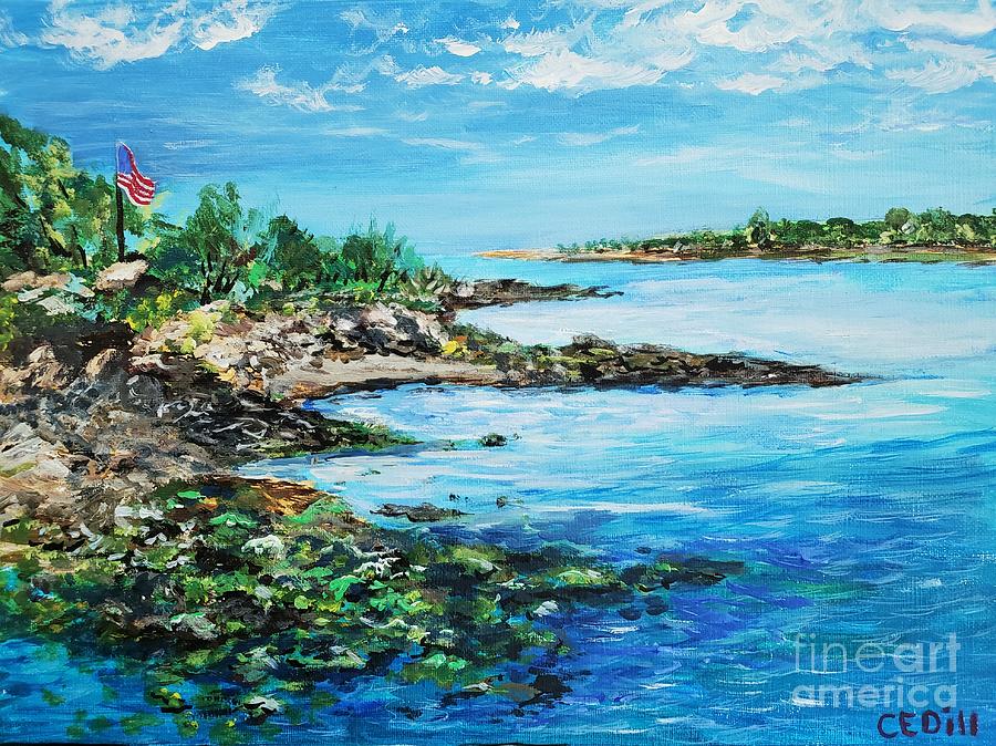 Cape Porpoise, Maine Painting by C E Dill