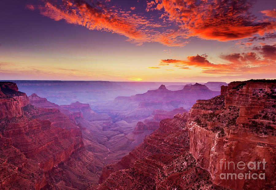 Cape Royal Sunset, Grand Canyon National Park, Arizona, USA Photograph by Neale And Judith Clark