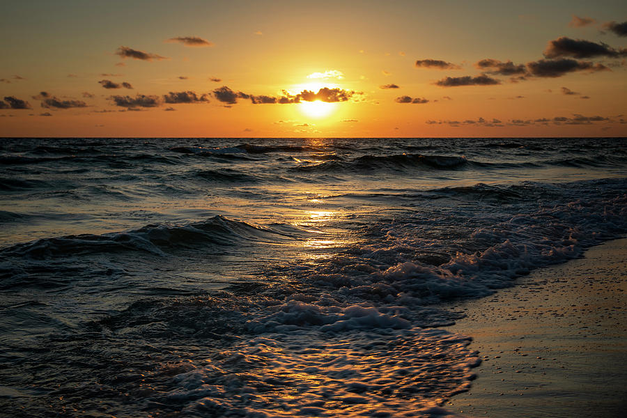 Beach Sunset Photograph - Cape San Blas Florida Beach Sunset by Dan Sproul