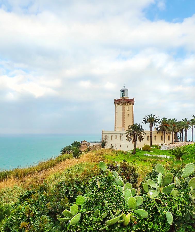 Architecture Photograph - Cape Spartel Lighthouse Tangier, Morocco by Rebecca Herranen
