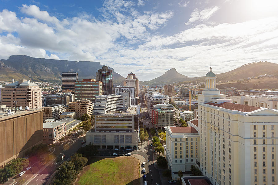 Cape Town City Downtown Business District South Africa Photograph by Mlenny