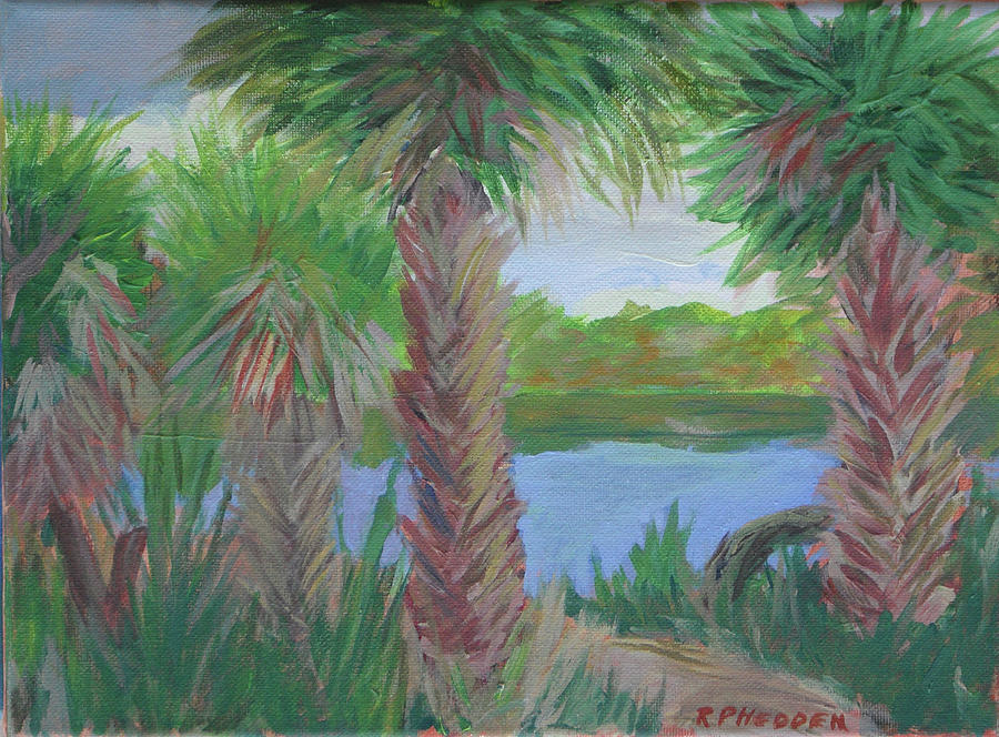 CapeCoralRotaryPark Painting by Robert P Hedden