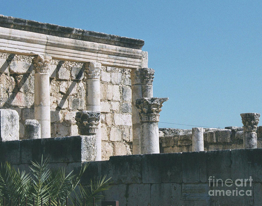 Capernaum Synagogue 1 Photograph by Robert Suggs