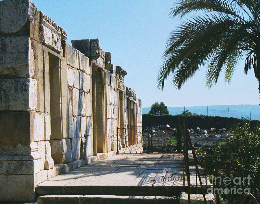 Capernaum Synagogue 2 Photograph by Robert Suggs