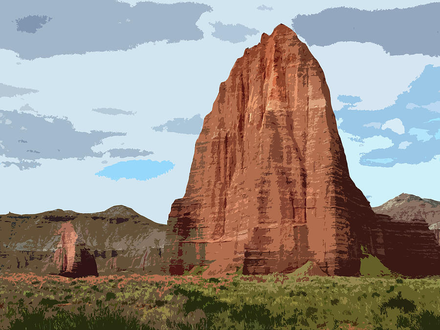 Capitol Reef Temples Cutout Series Photograph by JustJeffAz Photography
