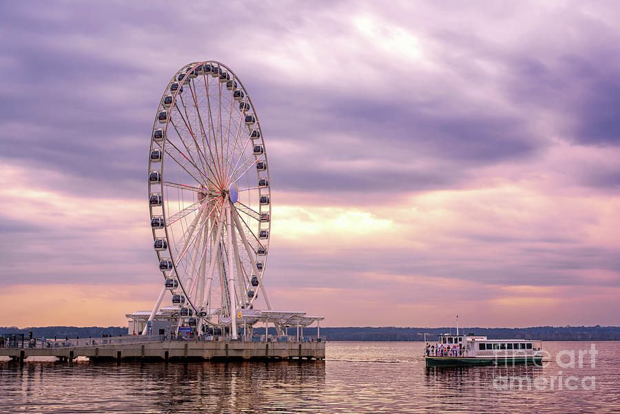 Capital Wheel at National Harbor, Maryland Photograph by Rehna George