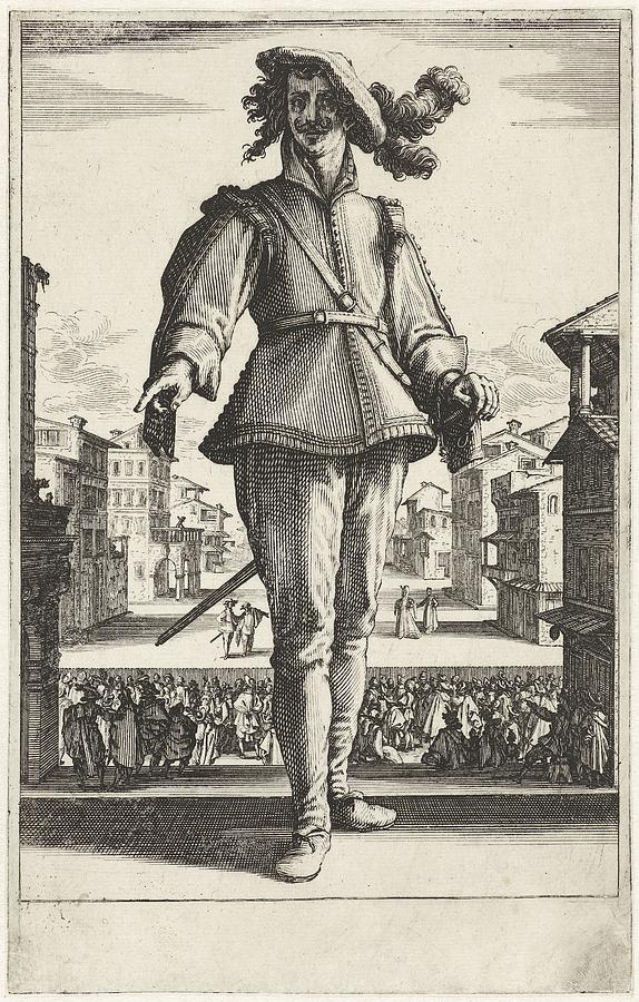 Capitano, Jacques Callot, 1619 Painting