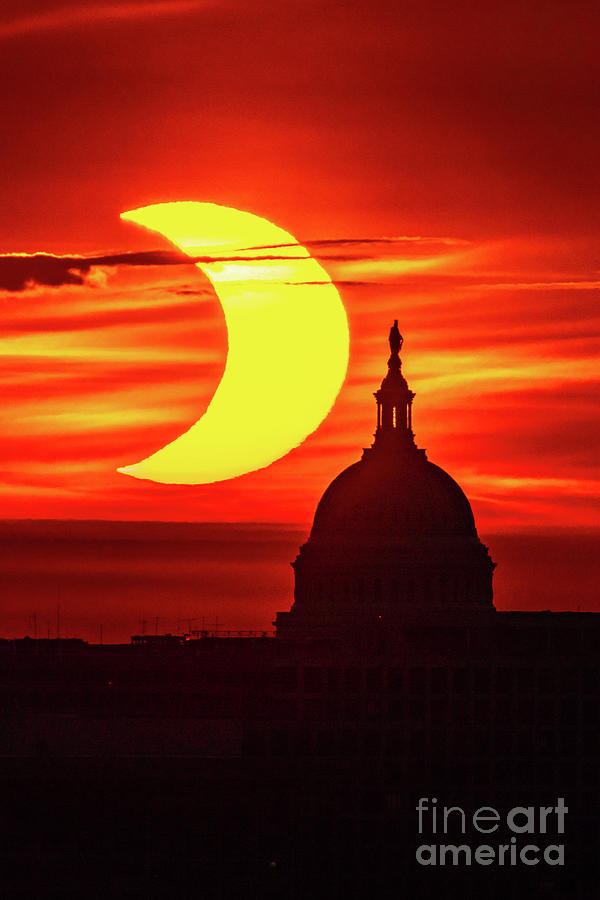 Washington D.c. Photograph - Capitol Eclipse by Mikes Fabulous Photography
