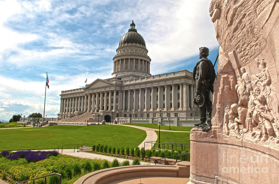 Capitol Hill Building in Salt Lake City Photograph by Dejan Jovanovic