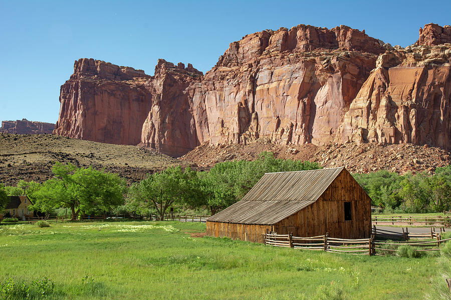 Capitol Reef Barn Photograph by Aaron Spong