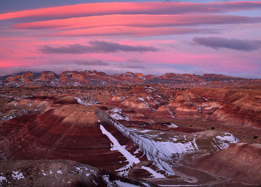 Capitol Reef Winter Sunrise Photograph by Joseph Rossbach
