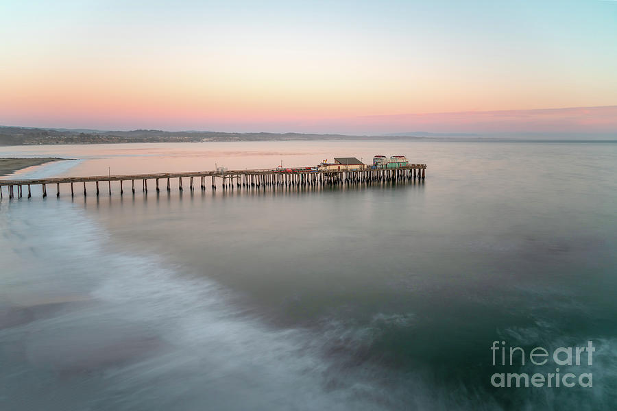 Capitola Wharf Pier at Sunset Photo Photograph by Paul Velgos