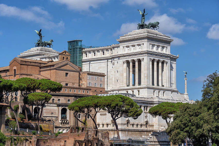 Capitoline Hill Buildings In City Of Rome Photograph by Artur Bogacki