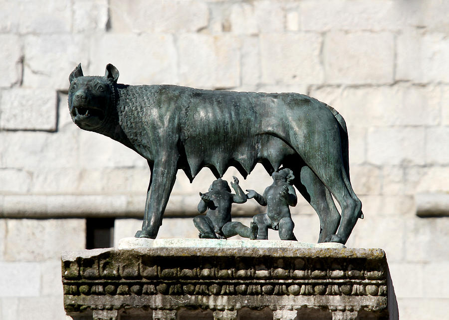 Capitoline Wolf suckling the twin founders of ROME Photograph by ChiccoDodiFC