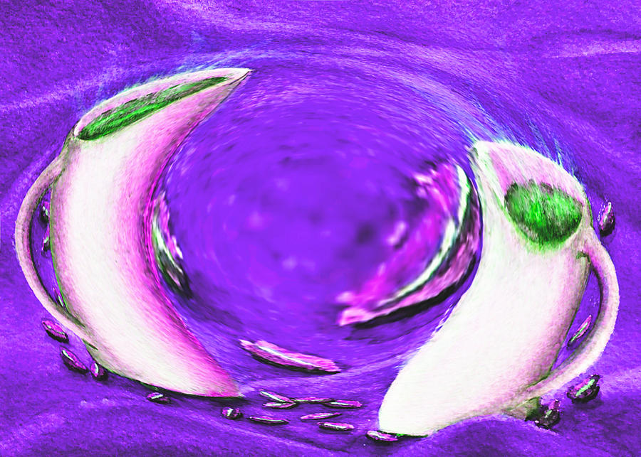 Cappuccino Tango - Purple Digital Art by Ronald Mills