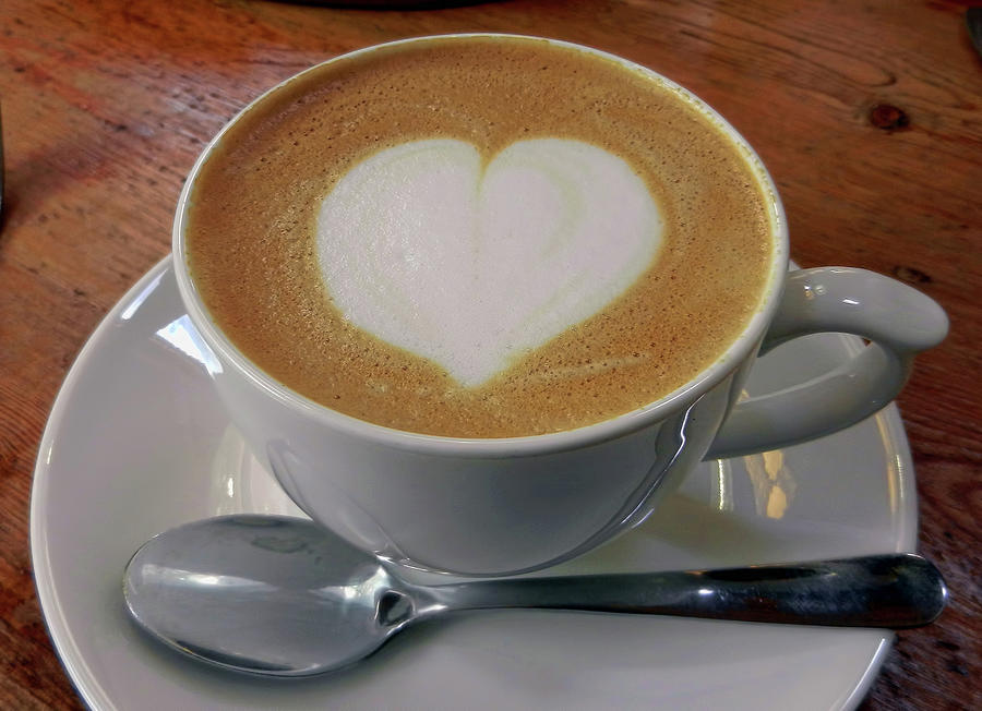 Cappuccino With A Heart Photograph by Alexandras Photography