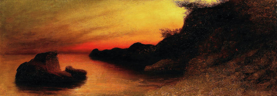 Capri Painting - Capri - Digital Remastered Edition by Karl Wilhelm Diefenbach Capri Painting - Capri - Digital Remastered Edition by Karl Wilhelm Diefenbach