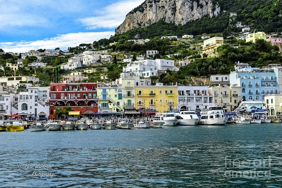 Capri Harbor Photograph by Pete Wardrope - Pixels