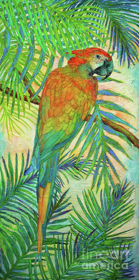 Capri Macaw Painting by Janet Immordino