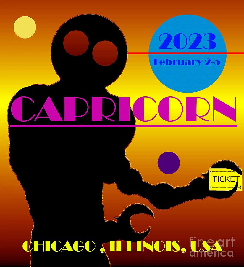 Capricorn 2023 Alien Mixed Media by David Lee Thompson