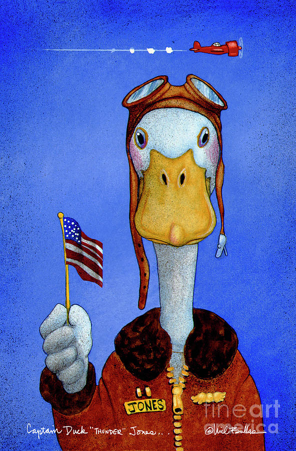 Capt. Duck  Painting by Will Bullas