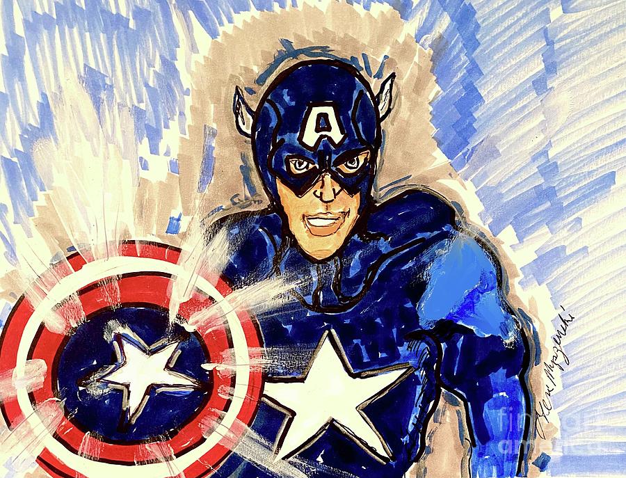 Captain America Mixed Media