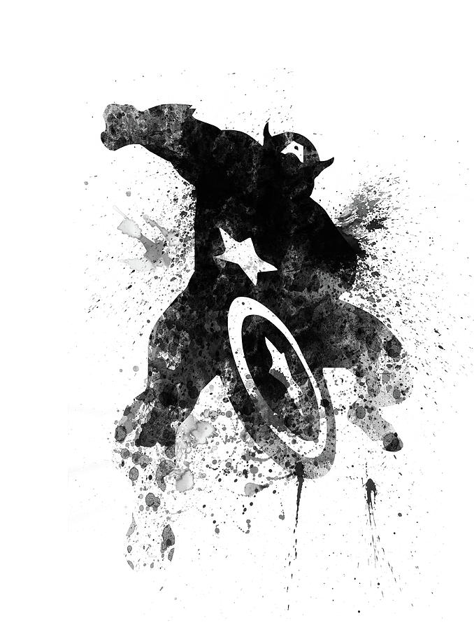 Captain America Digital Art - Captain America  by Naxart Studio