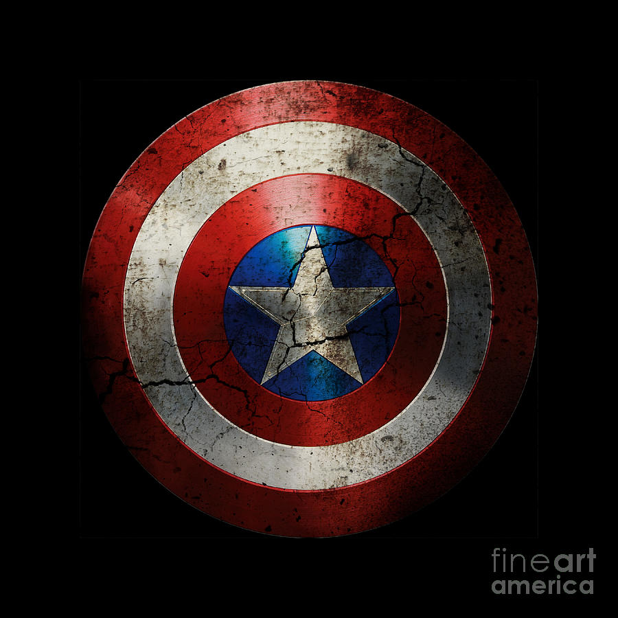 Captain America Shield Digital Art by Ares H - Fine Art America