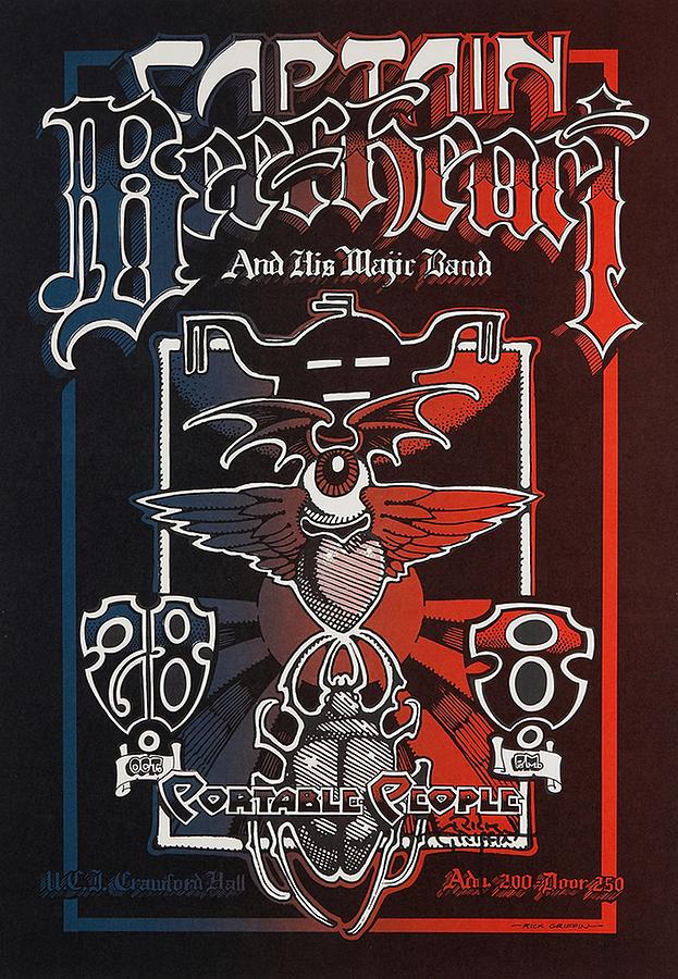 Captain Beefheart and His Magic Band - 1968 Vintage Concert Poster ...