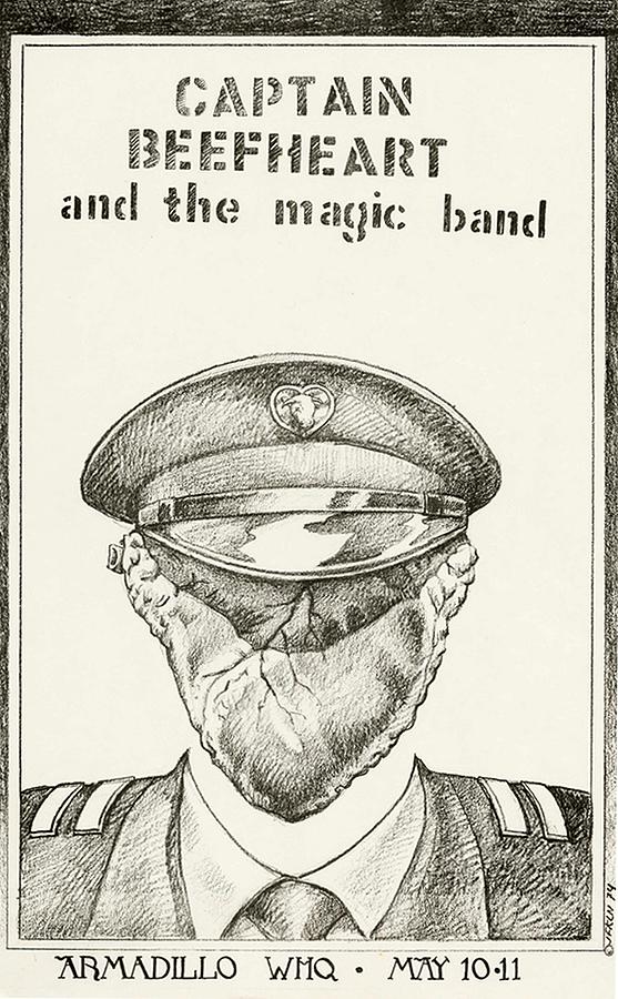 Captain Beefheart and His Magic Band 1974 Vintage Concert Poster