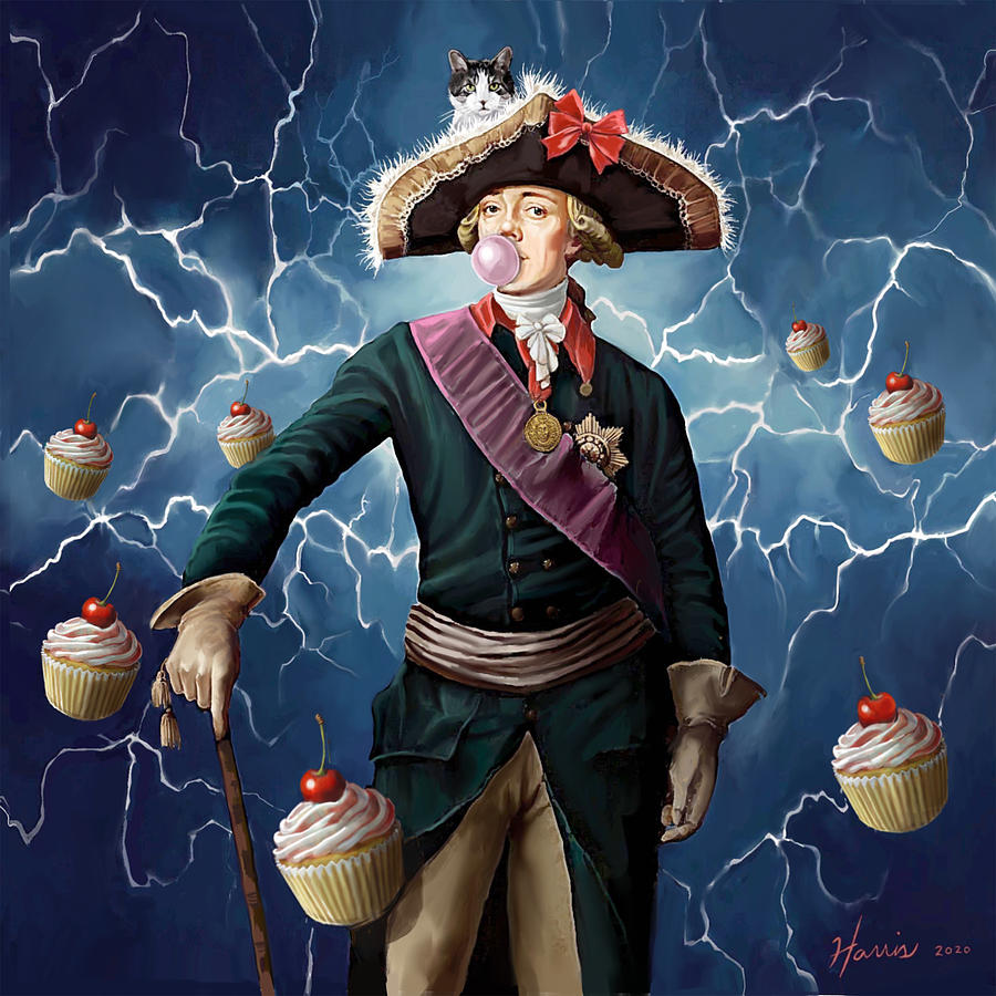 Captain Cupcake  Digital Art by Frank Harris