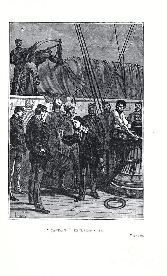 Captain exclaimed he w4 Drawing by Historic illustrations - Fine Art ...