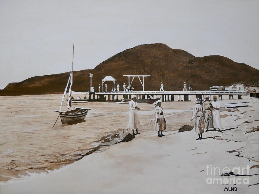 Pier Painting - Captain Hodge Pier 1901 by Margaret Brooks