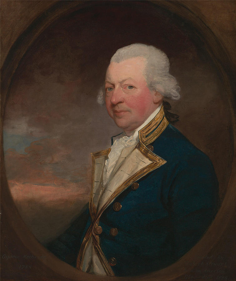 Captain John MacBride Painting by Gilbert Stewart