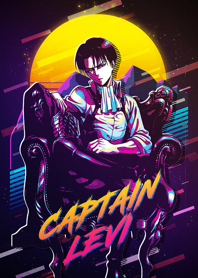 Captain Levi Digital Art by 80sRetro - Pixels Merch