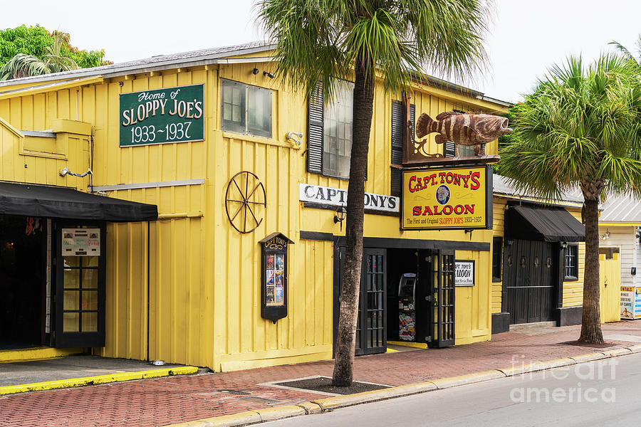 Key Photograph - Captain Tonys Saloon Key West Florida by Paul Velgos