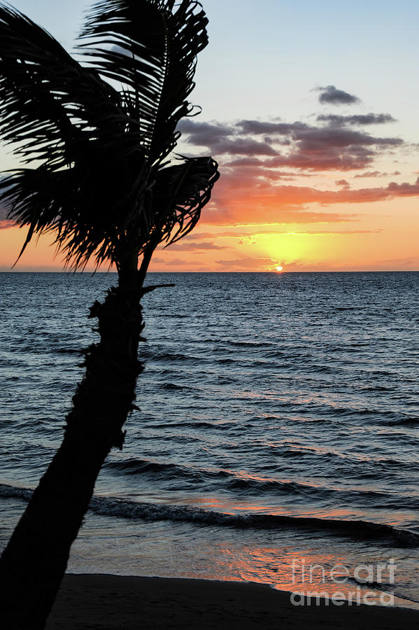 Captivating Hawaiian Sunset over Tranquil Waters Photograph by Gunther Allen