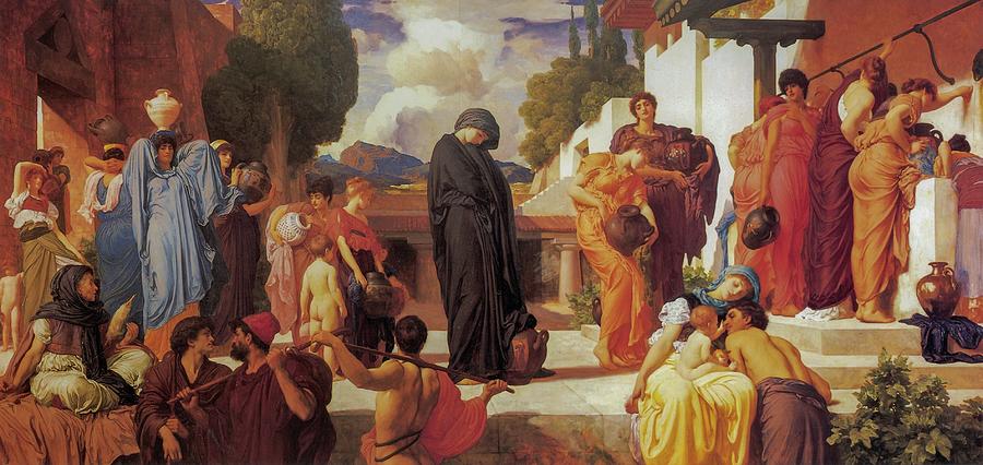 Frederic Leighton Painting - Captive Andromache  by Lagra Art