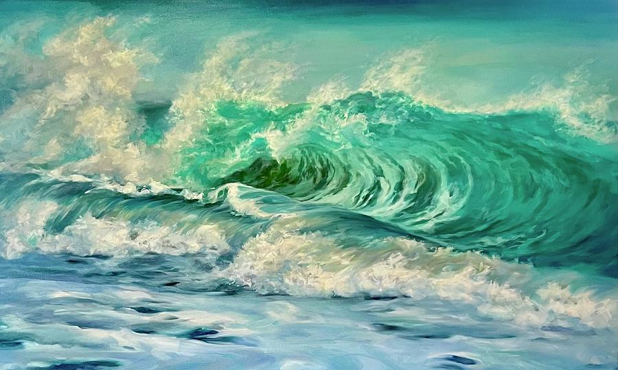 Beach Decor Painting - Captured By the Wind by Laurie Snow Hein