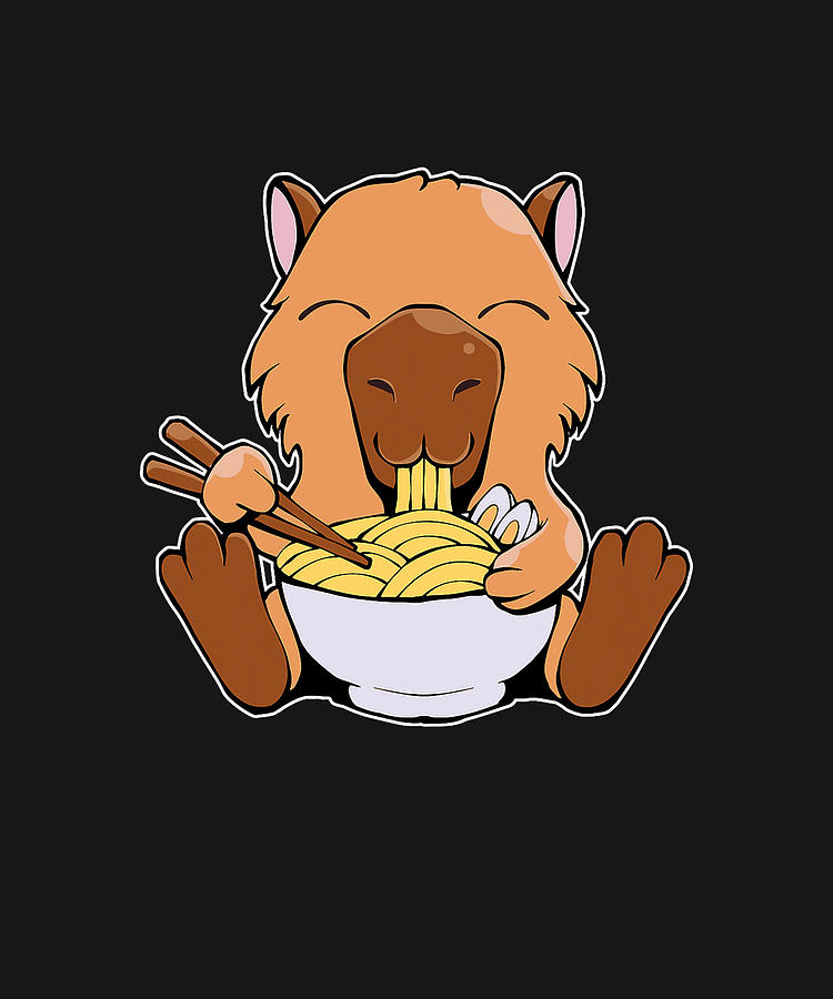 Beautiful Tiny Anime Capybara Sticker, Animal, Cartoon, Sticker PNG  Transparent Clipart Image and PSD File for Free Download