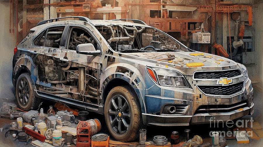 Car 1824 Chevrolet Equinox Drawing by Clark Leffler - Fine Art America