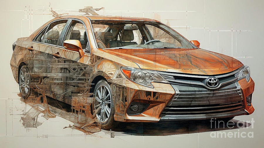 Car 2135 Toyota Camry Drawing