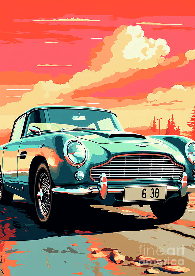 Car 253 Aston Martin Db6 Painting