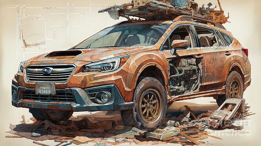 Car 2548 Subaru Outback Sport Drawing