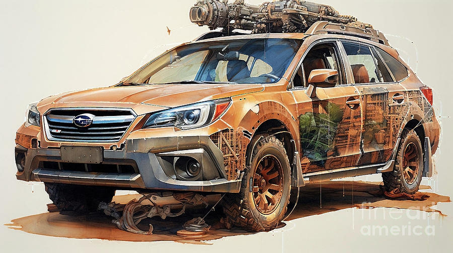 Car 2549 Subaru Outback Drawing