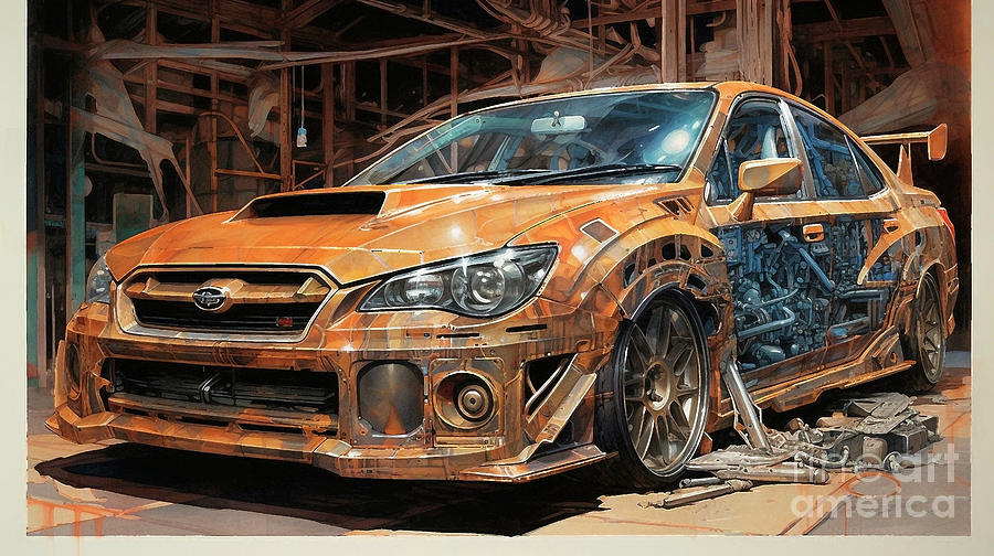 Car 2550 Subaru R1 Drawing