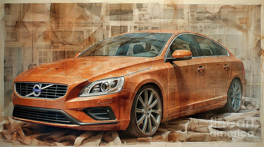 Car 2593 Volvo S60 Drawing