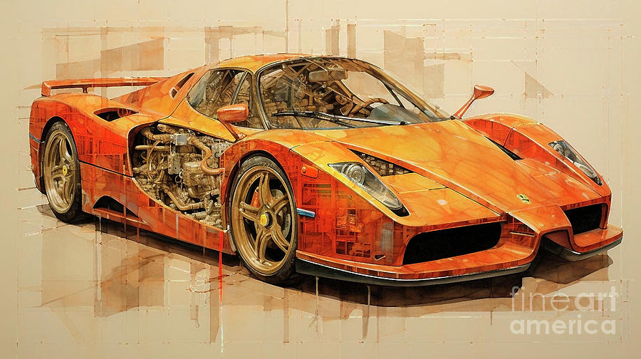 Car 2726 Ferrari Enzo Drawing