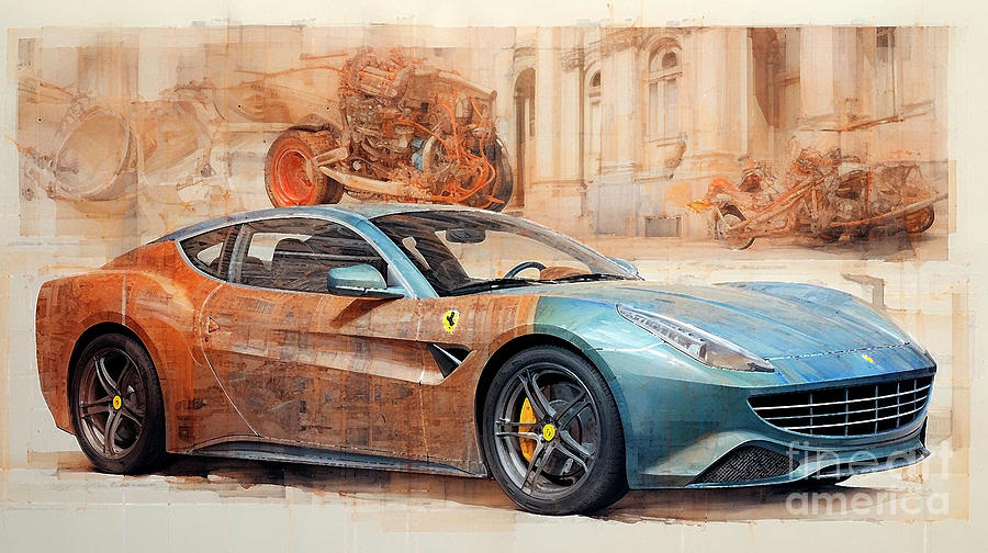 Car 2728 Ferrari Ff Drawing